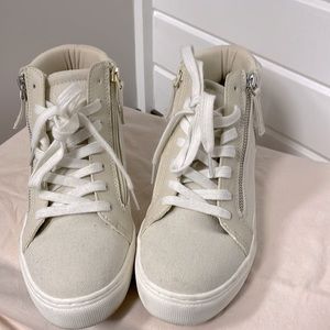 Off white high top sneakers